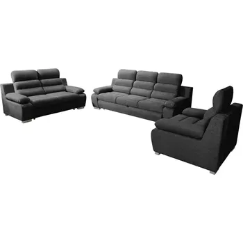 Sedací souprava Sedací souprava Denver 3+2+1, antracitová (angel 17)