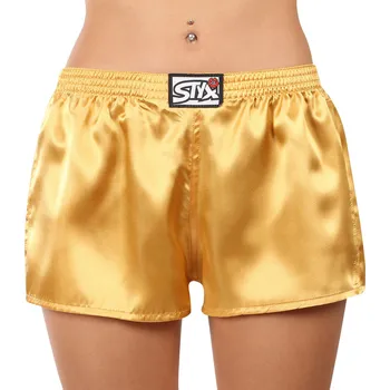 Dámské trenýrky Dámské trenky Styx klasická guma saténové zlaté (L685) 3XL Možnost vrácení zboží ZDARMA do 120 dnů!