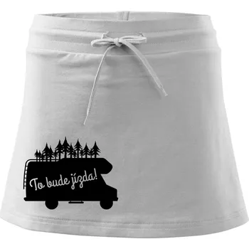 Dámská sukně To bude jízda - alkovna - Sportovní sukně - two in one - M ( Bílá )