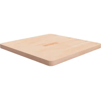 Psací stůl OMAXI Čtvercová stolní deska 70x70x4 cm masivní dub bez úprav 929384