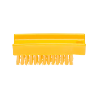 Ruční kartáček malý, středně tvrdý – na ruce i nádobí, Kobra Barva: Žlutá, Délka, velikost: 11 cm