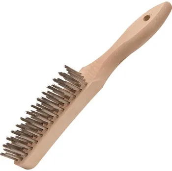 Drátěný kartáč Kartáč ruční inox 0,35mm 4řadý