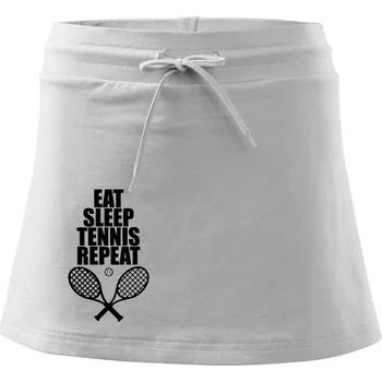 Dámská sukně Eat sleep tennis - Sportovní sukně - two in one - XS ( Bílá )