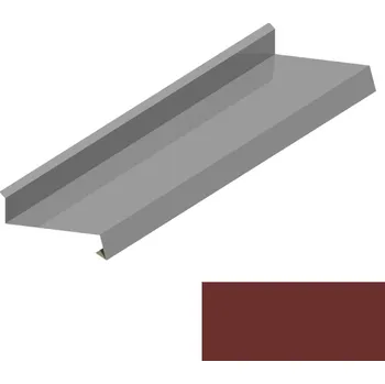 Střecha DEK Oplechování římsy RS200S PU&nbsp;50&nbsp;MAX MR539 cihlově hnědá