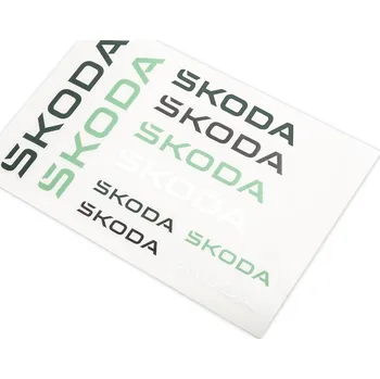 Autodoplněk Škoda Samolepka Škoda set Bílá