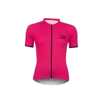 cyklistický dres Force dres Charm dámský krátký rukáv růžová vel. L