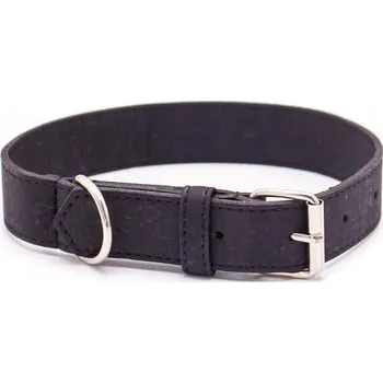 Kabelka Korkový obojek pro psy - Černý, 37 cm