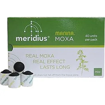 Masážní přístroj Meridius nekouřivá moxa Manina, jemná, 40 ks