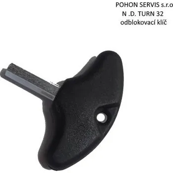 Pohon brány N.D. TURN klíč n.o. 32