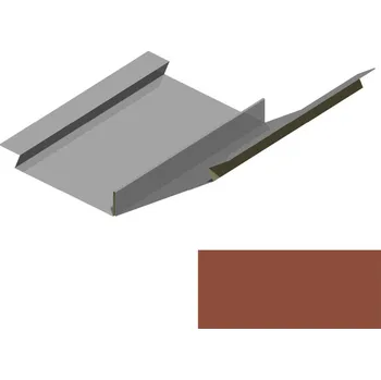 Střešní lemovaní Úžlabí RS725V-135-30 SP 25 RAL 8004 cihlová