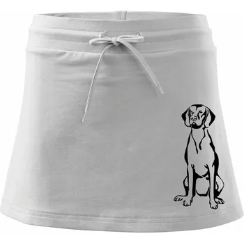 Dámské oblečení Vizsla na výšku - Sportovní sukně - two in one - XS ( Bílá )