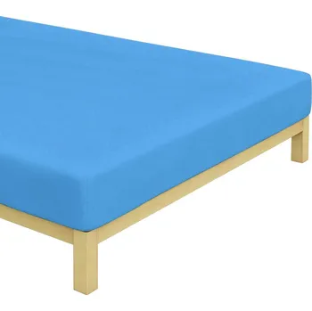 Prostěradlo TipTrade s.r.o. Froté prostěradlo Středně Modré Rozměr: 90x200 cm