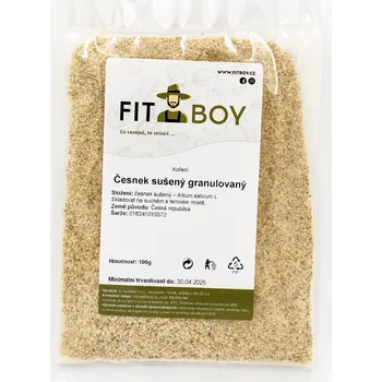 Koření FITBOY Česnek sušený granulovaný 100 g 100g
