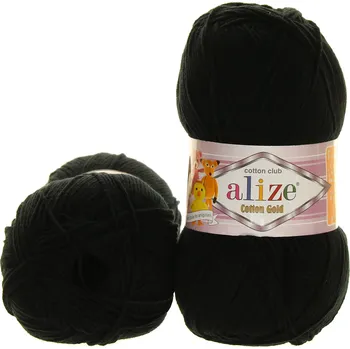 Příze Alize Cotton Gold černá 60