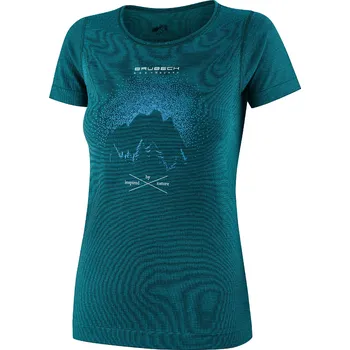Dámské tričko BRUBECK OUTDOOR WOOL PRO DÁMSKÉ TRIČKO S KRÁTKÝM RUKÁVEM SS1272W Barva: Zelená, Velikost: S
