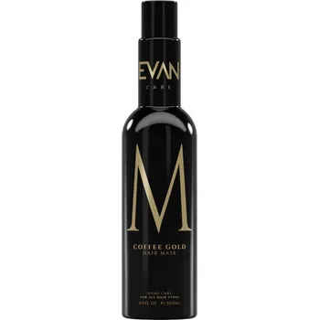 Vlasová regenerace Evan Coffee Gold Home Care Mask - výživná maska ​​pro disciplínu středně pevných až silných vlasů, 500 ml