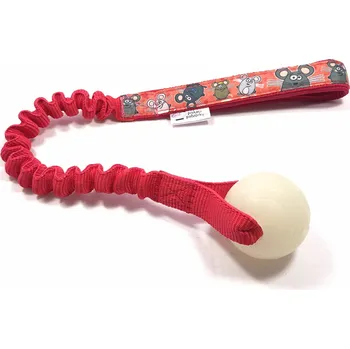 Hračka pro psa Pískací Potvůrky Svítící míček Chuckit! GLOW Small na amortizéru - pro malé psy Barva: červená