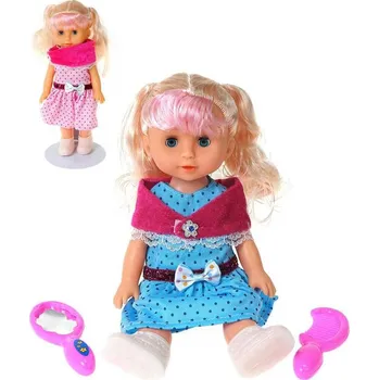 Panenka Panenka puntíkované šatičky česací set s hřebenem a zrcátkem 2 barvy