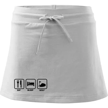 Dámská sukně Eat sleep golf - Sportovní sukně - two in one - XS ( Bílá )