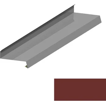 Střecha Oplechování římsy RS200A PU&nbsp;50&nbsp;MAX MR539 cihlově hnědá