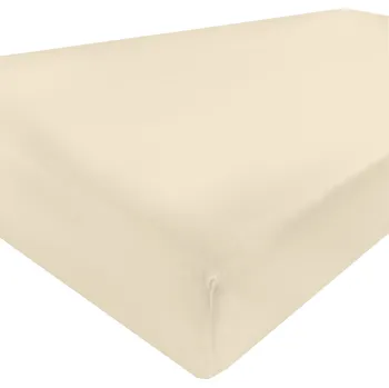 Prostěradlo Matex | Prostěradlo saténové GOLD 90x200 s gumou - krémové