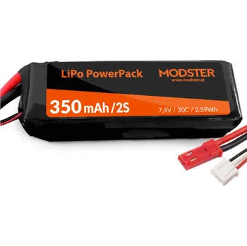 RC vybavení Modster LiPo Akku 2S 7,4V 350 mAh 30C (JST)