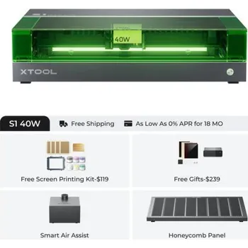 Gravírování xTool S1 zavřená diodová laserová gravírka 40W basic kit
