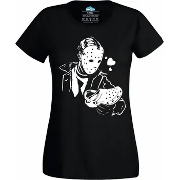 Dámské tričko Zamilovaný Jason (Skladem XS-4XL) (Velikost: 4XL, Barva: Černá)