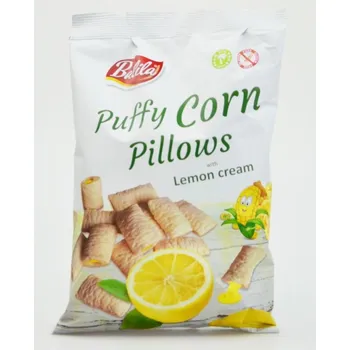 Kukuřičné polštářky plněné krémem s citronovou příchutí bez lepku - Balila 70g