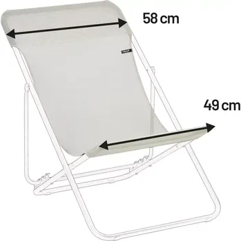 Napínací potah Náhradní potah lehátka Béžová Seigle II BatylineISO MAXITRANSAT