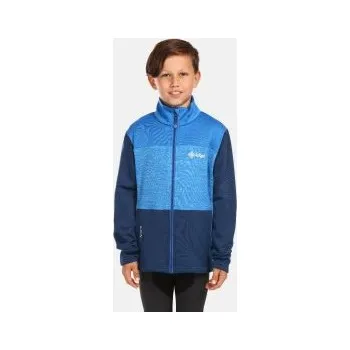 Chlapecká mikina Kilpi TOMMS-J modrá 110; Modrá mikina + DÁREK DLE VÝBĚRU!