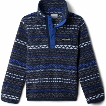 Dívčí mikina Columbia Helvetia™ II Printed Half Snap Fleece J 2097071039 - columbia grey madras/mountain blue S