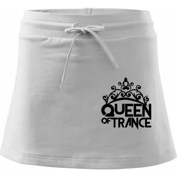 Dámská sukně Queen of Trance - Sportovní sukně - two in one - L ( Bílá )