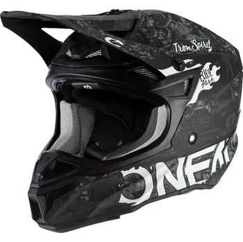 Helma na motorku ONEAL Přilba O´Neal 5Series HR V.22 černá/bílá Barva: černá/bílá, Velikost: XS