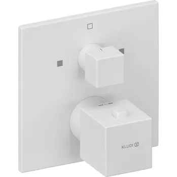 Vodovodní baterie Kludi Decus vanová baterie pod omítku s termostatem bílá 548105375