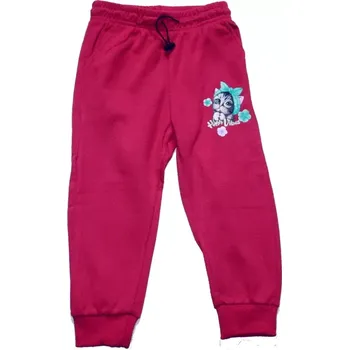 Dívčí tepláky slabé KOČIČKA 1509 růžová 737/25 vel. 104