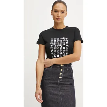 Pánské tričko Bavlněné tričko Karl Lagerfeld IKON A1W17124 černá 99X, vel. XS