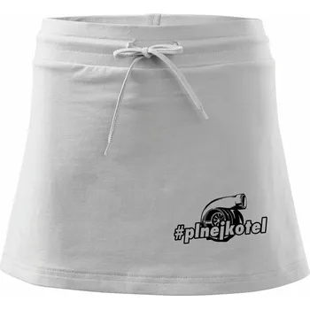 Dámská sukně Plnej kotel - Sportovní sukně - two in one - S ( Bílá )