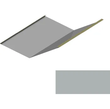 Střešní lemovaní Úžlabí RS500S-135 SP 25 RAL 9007 tmavě stříbrná