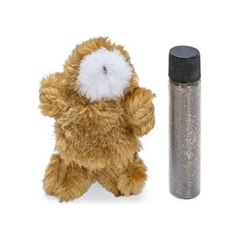 Hračka pro kočku Hračka kočka Medvěd plyš 10cm, catnip hnědá KAR