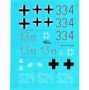 RC model tanku 1229905255 Obtisky Tiger I - raná verze