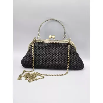 Kabelka Luxusní kabelka vintage psaníčko - černá Kabelka samotná