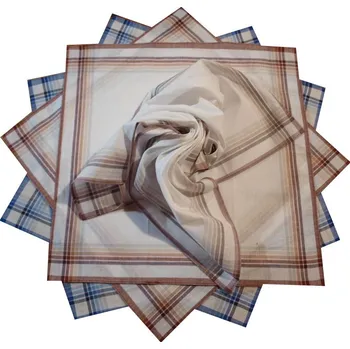 Etex s.r.o Bavlněné kapesníky světlé 6ks