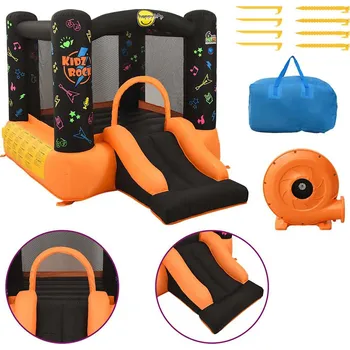 Skákací hrad Happy Hop Nafukovací skákací hrad se skluzavkou 210 x 280 x 170 cm PVC