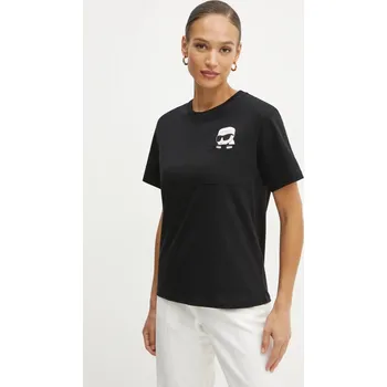 Pánské tričko Bavlněné tričko Karl Lagerfeld IKON A1W17100 černá 99X, vel. XS