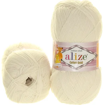 Galanterie Alize Cotton Gold světlě krémová 62