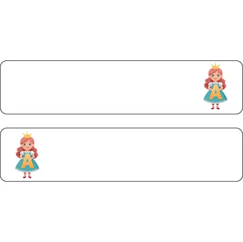 Knihovna Kovový obdélníkový rozřaďovač Pohádkové postavičky