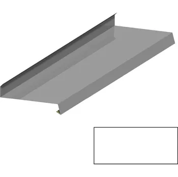 Střešní lemovaní Oplechování římsy RS250A SP 25 RAL 9010 bílá