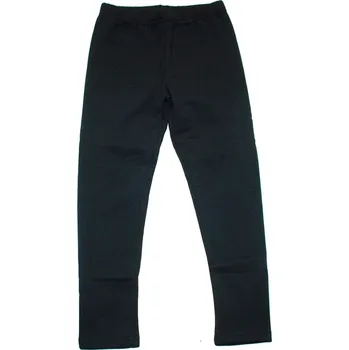 Dívčí zateplené legíny mikroplyš 858 černé 611/4