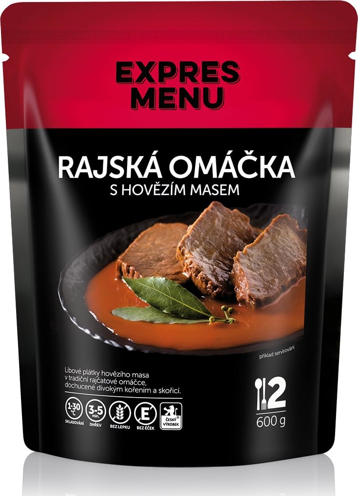 EXPRES MENU Rajská s hovězím masem 600g (2 porce)